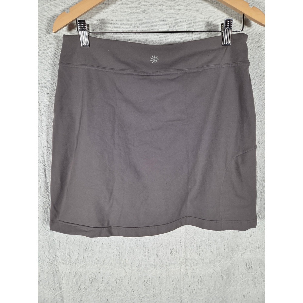 Athleta Gray Active Skort Built-in Mesh Shorts Supplex Lycra Size M Hiking Gym - Picture 8 of 11
